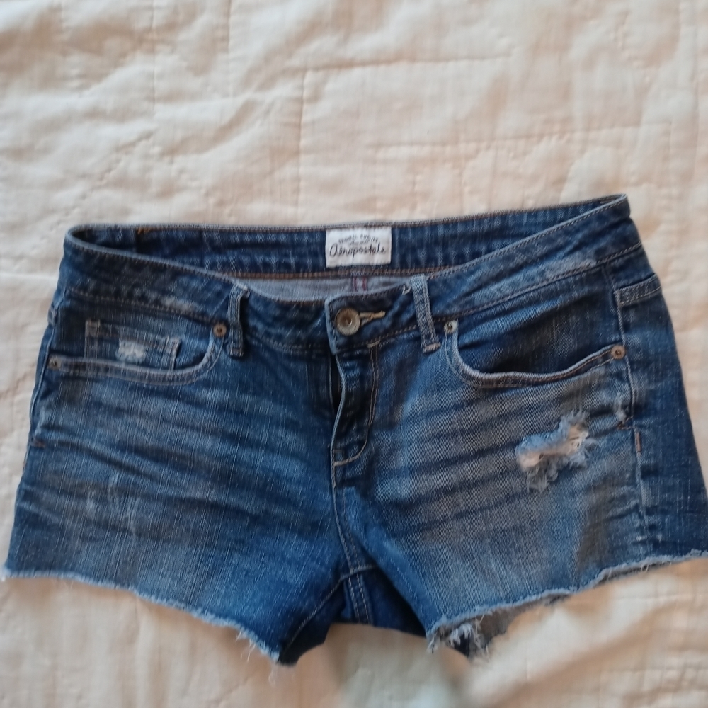Aeropostale Destroyed Denim Style Shorts